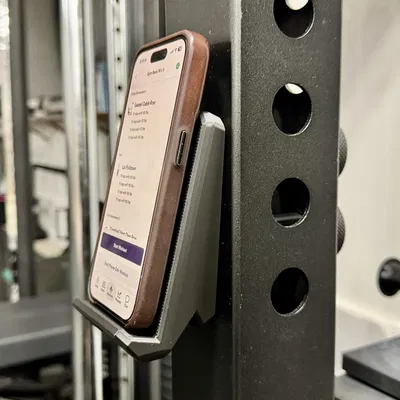 Giá đỡ điện thoại gym cho squat rack 3x3 lỗ 1"