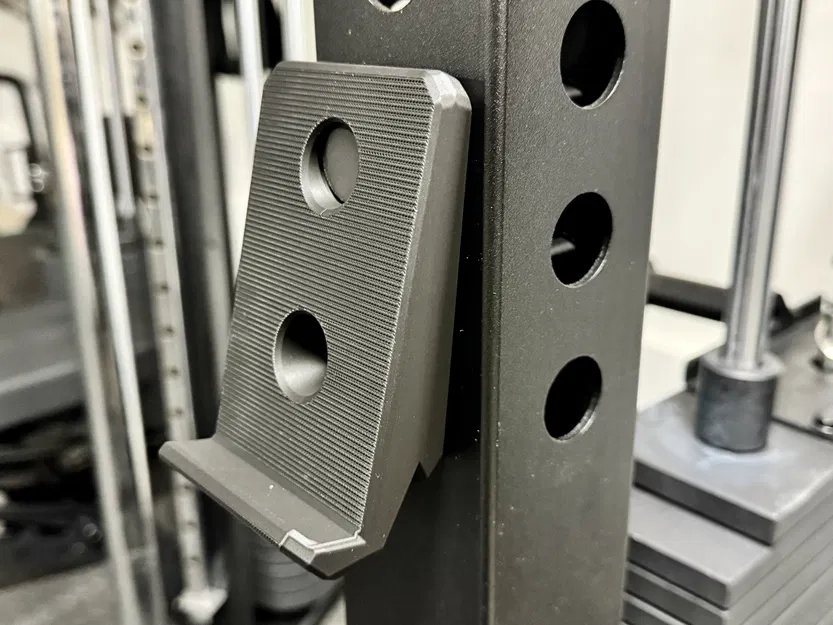 Giá đỡ điện thoại gym cho squat rack 3x3 lỗ 1" - Image 3