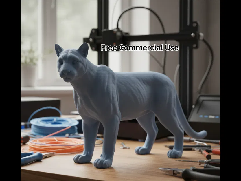 Sư tử núi (Cougar) – Tượng đứng - Image 1