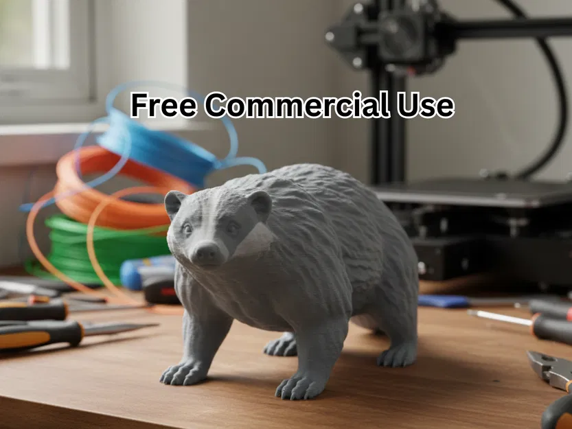 Tượng American Badger (Lửng Mỹ) để trưng bày - Image 1