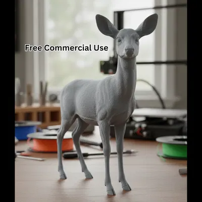 Tượng Hươu Đuôi Trắng Cái (White-Tailed Deer Doe)