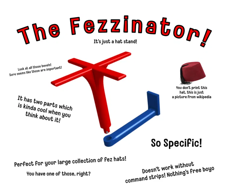 The Fezzinator! – Giá treo trưng bày mũ fez - Image 1