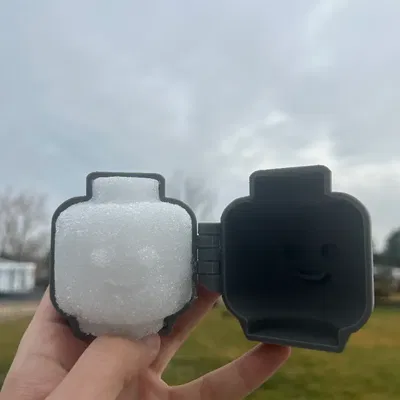 Khuôn tuyết hình đầu Lego (Lego head snowball)