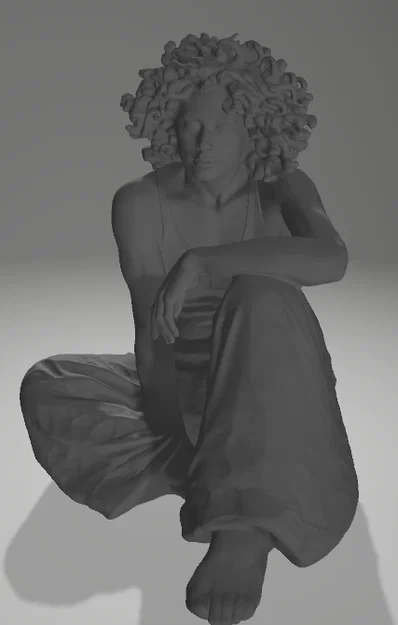 Cô gái ngồi 02 (Sitting girl 02) - Image 1