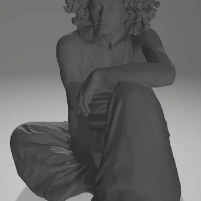 Cô gái ngồi 02 (Sitting girl 02)