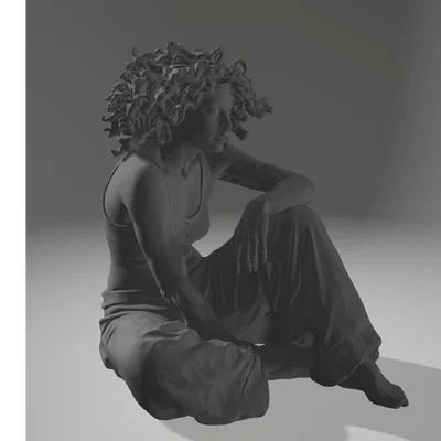 Cô gái ngồi 02 (Sitting girl 02)