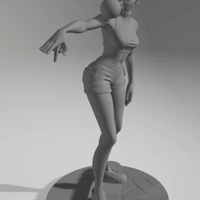 Bubble Girl ở trên ván trượt