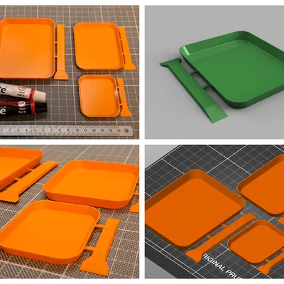 Khay/Tấm Trộn Keo Siêu Nhẹ kèm Spatula, từ 3g đến 10g