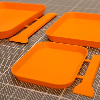 Khay/Tấm Trộn Keo Siêu Nhẹ kèm Spatula, từ 3g đến 10g