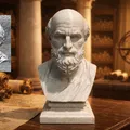 Eratosthenes of Cyrene - Ératosthène de Cyrène — Bust - Thumbnail 1