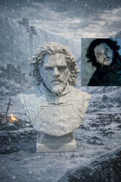 Jon Snow – Bust (Tượng bán thân Jon Snow) - Image 1