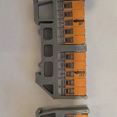 Ngàm gắn DIN Rail cho Wago 221-(413, 415, 420)