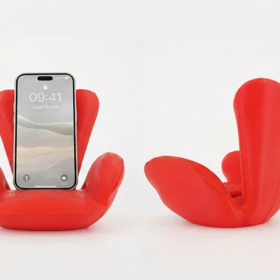 Kệ iPhone Ghế Bành Retro – Decor Bàn Làm Việc Vintage Thập Niên 70