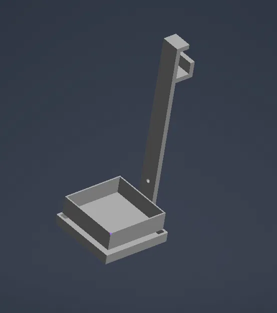 Giá đỡ khay (bowl holder) kẹp mép bàn cho khay 140×140 mm - Image 1