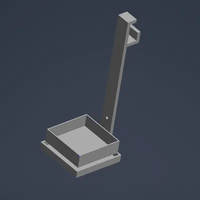 Giá đỡ khay (bowl holder) kẹp mép bàn cho khay 140×140 mm