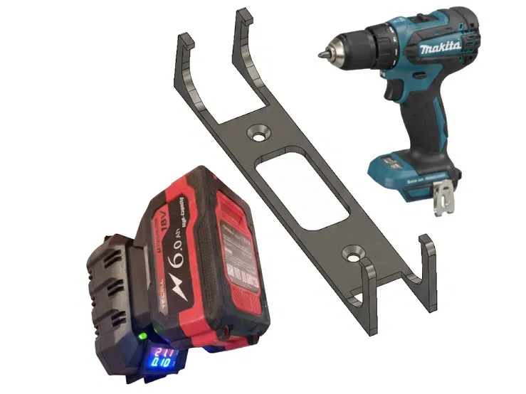 Giá treo tường cho sạc Makita clone Trung Quốc (kiểu DC18RC) - Image 1