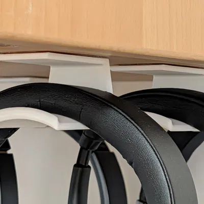 Giá treo tai nghe gắn mặt dưới kệ/tủ (Underside headphones holder)