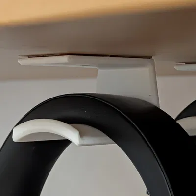 Giá treo tai nghe gắn mặt dưới kệ/tủ (Underside headphones holder)