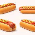 Móc khóa xúc xích hotdog dẻo (Flexible hotdog keychain) - Thumbnail 1