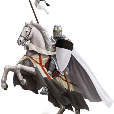 Hiệp sĩ Thập tự chinh cưỡi ngựa trắng