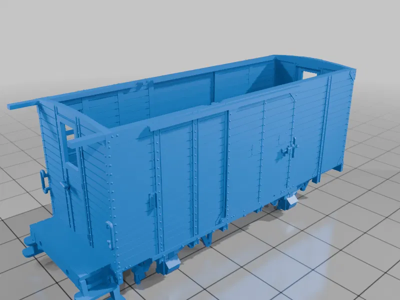 H0m - 1000mm Gepäckwagen 905-151 (NWE 151) tỉ lệ 1:87 - Image 2