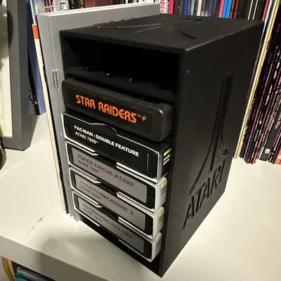 Giá đỡ cartridge & sách hướng dẫn Atari 2600 và 7800