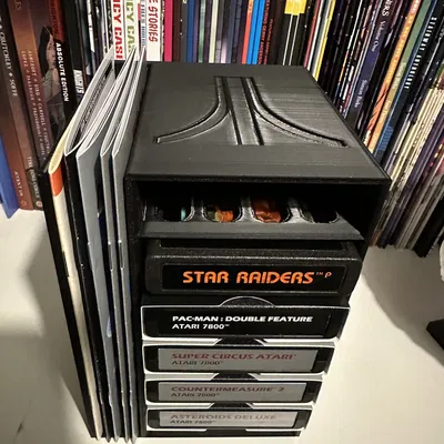 Giá đỡ cartridge & sách hướng dẫn Atari 2600 và 7800