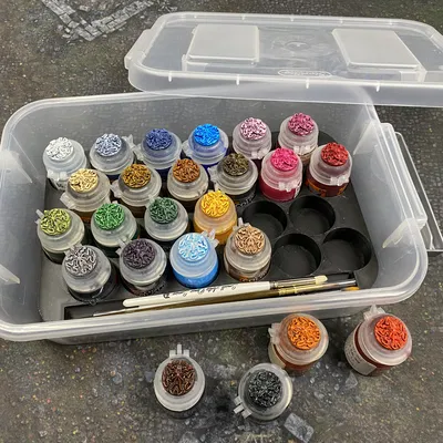 Khay đựng hũ sơn Citadel cho hộp Sterilite (Citadel Paint Pots Tray for Sterilite Container)