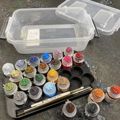 Khay đựng hũ sơn Citadel cho hộp Sterilite (Citadel Paint Pots Tray for Sterilite Container)