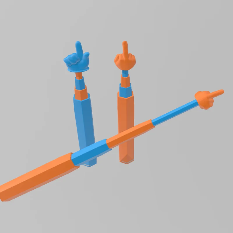 Ngón Giữa/Ngón Trỏ Chỉ Trỏ Có Thể Kéo Dài (Extendable Pointing Finger)