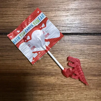 Mini Flexi Rex Valentine giữ kẹo mút, không cần support