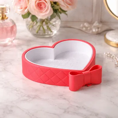 Khay trái tim Amorette đựng đồ lặt vặt, điểm nơ