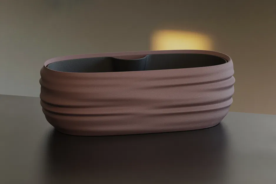 Chậu Japandi Wabi-Sabi tự tưới nước (kèm insert) - Image 7