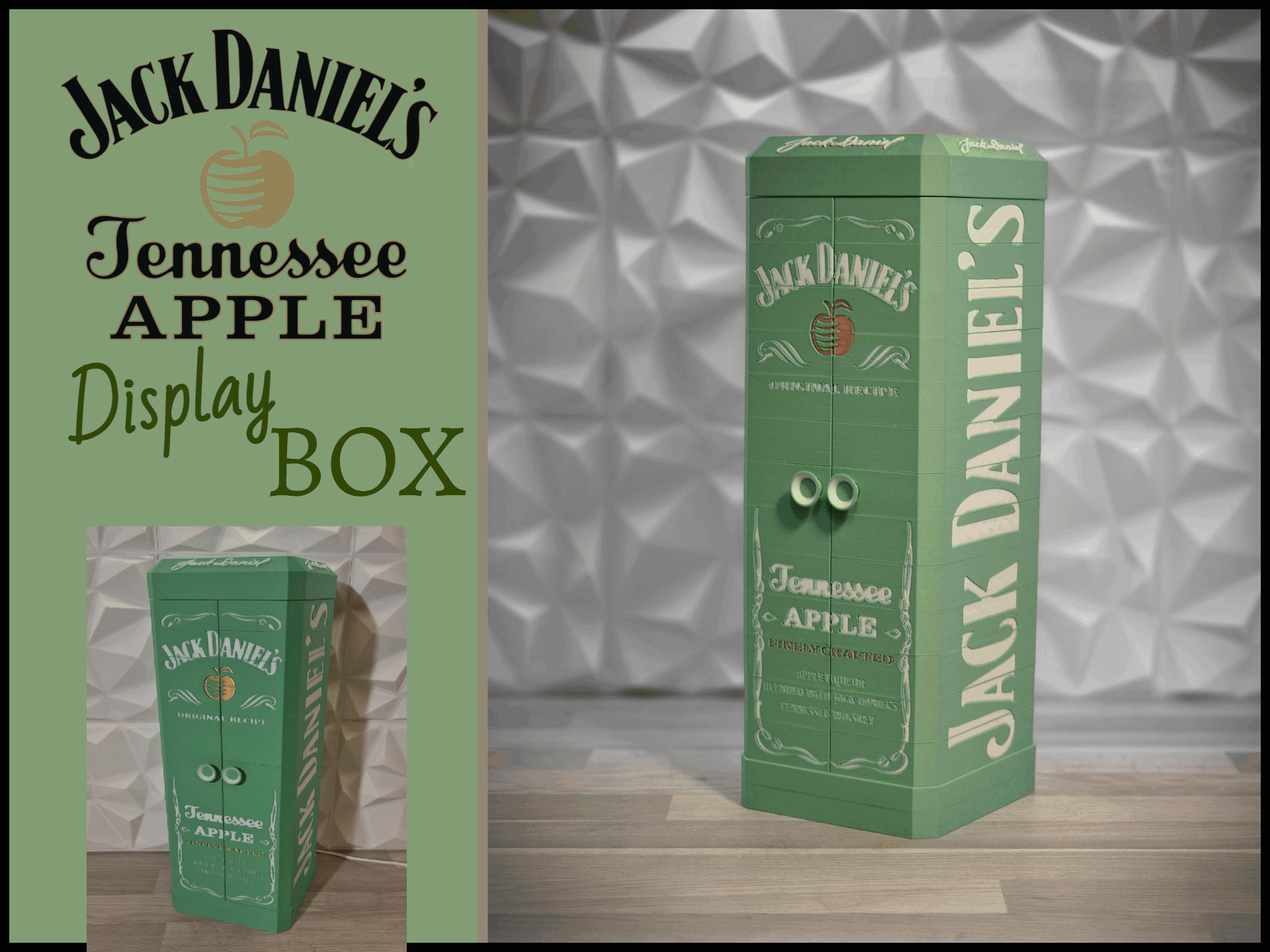 Hộp trưng bày cửa gấp Jack Daniels Apple (Folding door display box) - Thumbnail 1