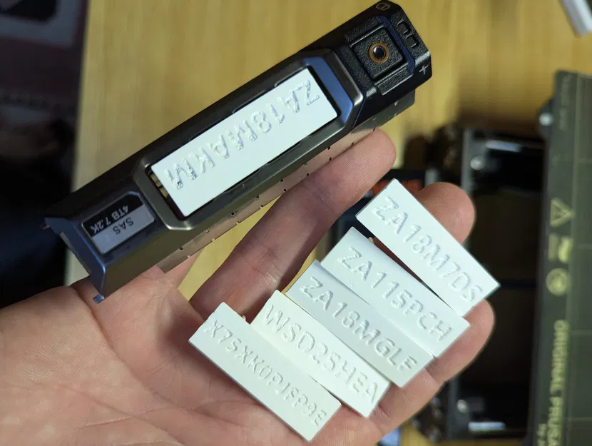 Nhãn cho khay HDD Dell 3.5 13G (Label for Dell 3.5 HDD caddy 13G) - Image 1