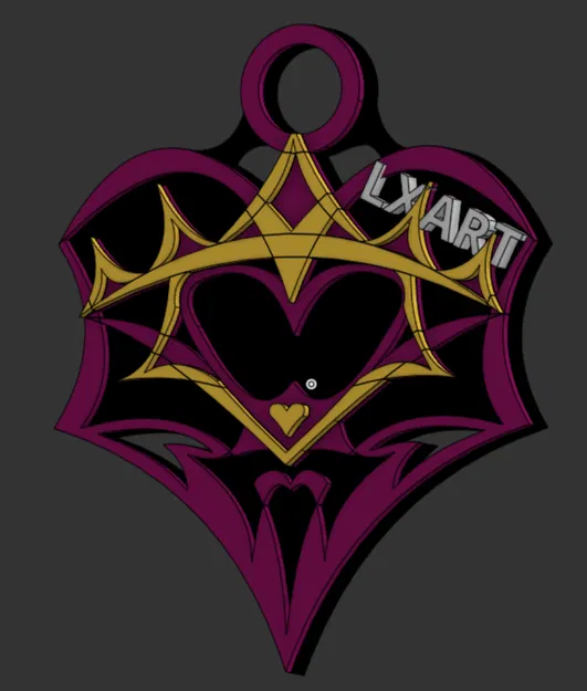 Móc khóa - Mắt X Nữ hoàng Cơ theo phong cách Gothic - Image 1