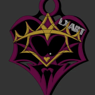 Móc khóa - Mắt X Nữ hoàng Cơ theo phong cách Gothic