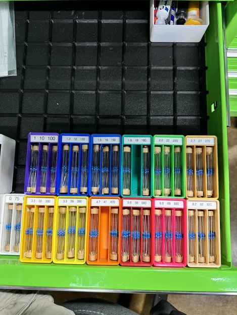 Khay điện trở xếp chồng cho Gridfinity - Image 4