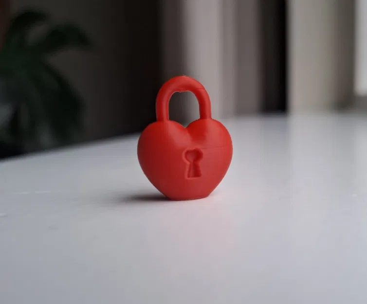 Móc Khóa Ổ Khóa Trái Tim (Keychain Heart Lock) - Image 2