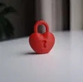 Móc Khóa Ổ Khóa Trái Tim (Keychain Heart Lock) - Thumbnail 2