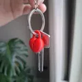 Móc Khóa Ổ Khóa Trái Tim (Keychain Heart Lock) - Thumbnail 3