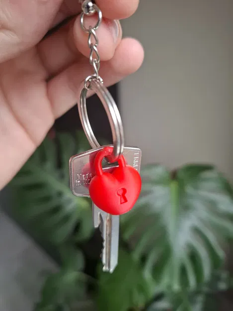Móc Khóa Ổ Khóa Trái Tim (Keychain Heart Lock) - Image 4