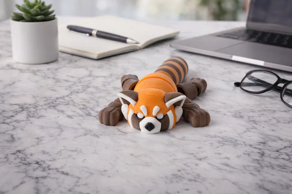 Đồ chơi Flexi Gấu Trúc Đỏ Khớp Nối (Articulated Red Panda Flexi Toy) - Image 1