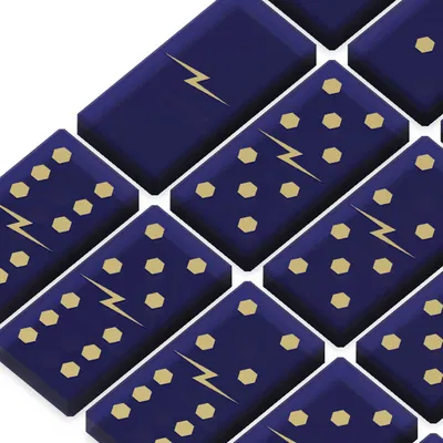 Bộ Domino Sang Trọng với Inlay Vàng Chính Xác