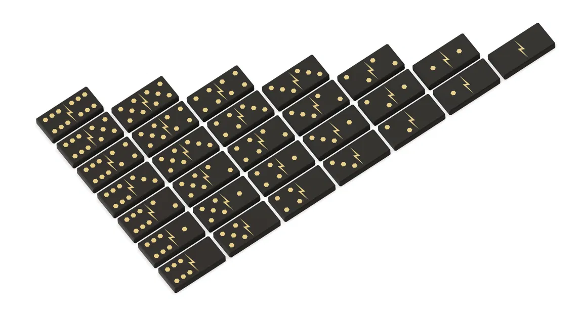 Bộ Domino Sang Trọng với Inlay Vàng Chính Xác - Image 5