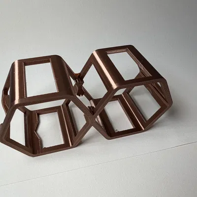 Bình hoa ống nghiệm treo tường hình lục giác