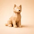Bộ Low Poly Pets Set – Chó, Mèo, Thỏ & Hamster hình học tối giản - Thumbnail 3