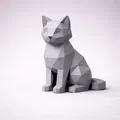 Bộ Low Poly Pets Set – Chó, Mèo, Thỏ & Hamster hình học tối giản - Thumbnail 4