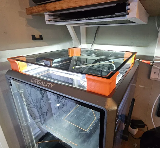 Simple K1 Max Riser – Nâng nắp trong suốt cho Creality K1 Max - Image 1