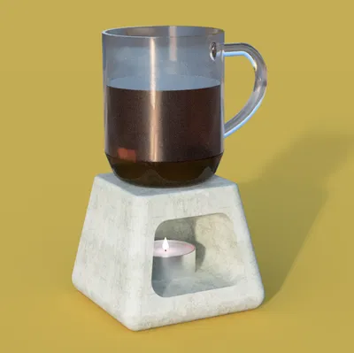 Bộ hâm nóng ly bê tông (The concrete cup warmer)